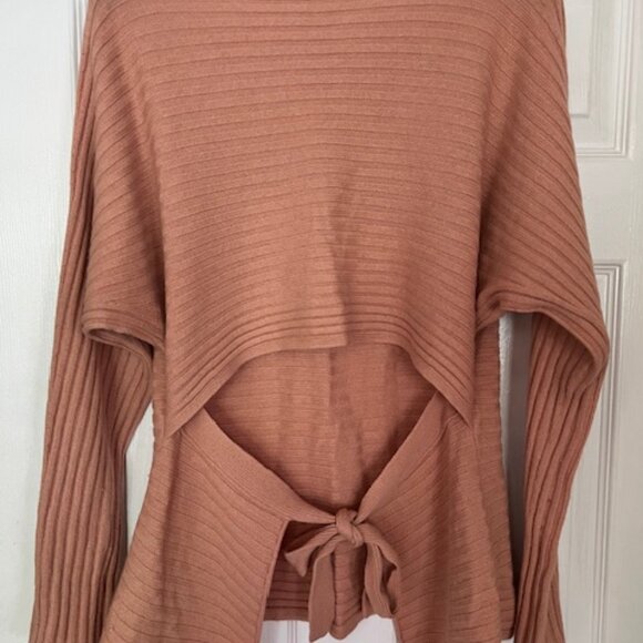 Vince Salmon/Peach-coloured Wool/Cashmere Sweater Sz M in Excellent Condition - Picture 2 of 4